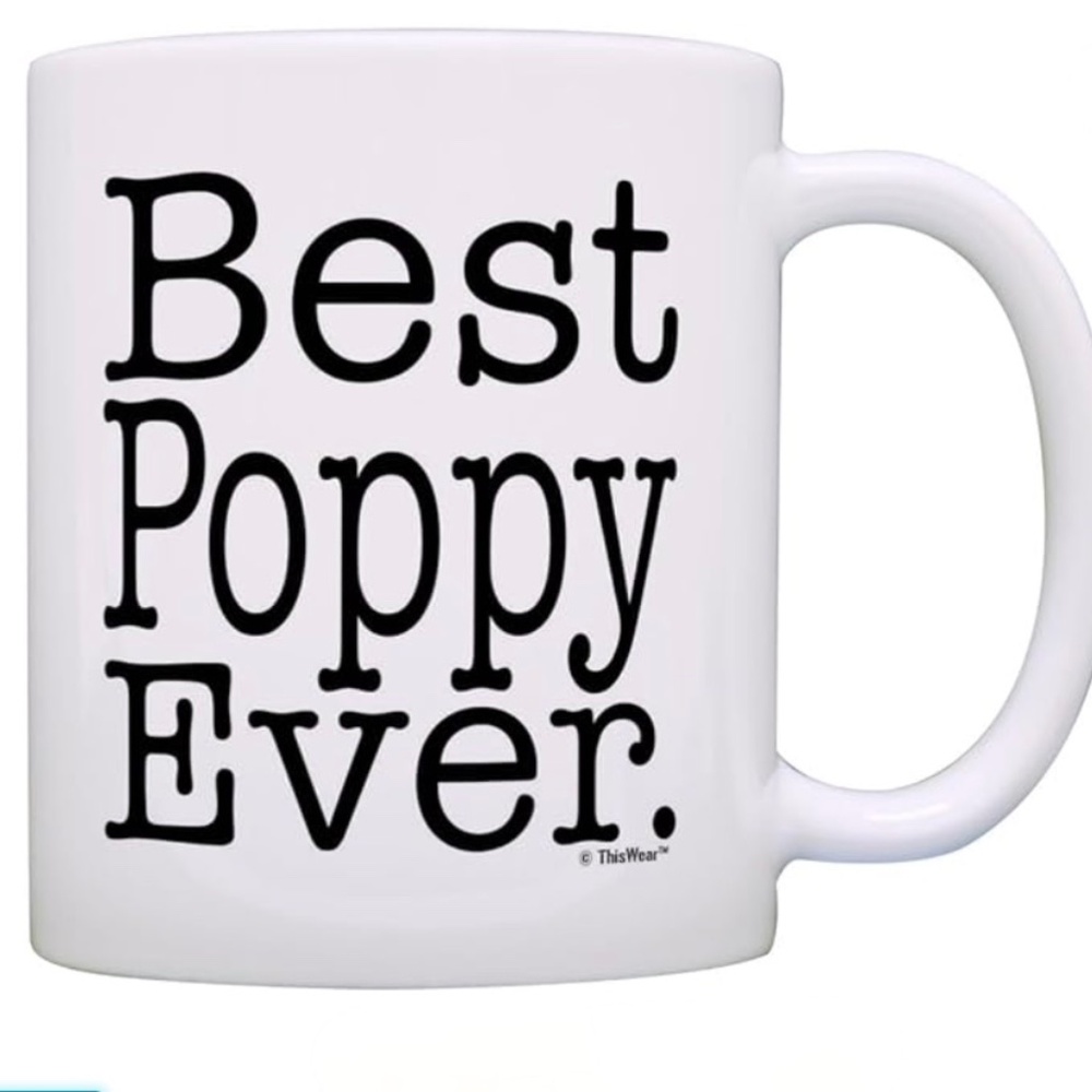 BEST POPPY EVER NEW CERAMIC 11 OZ MUG never used! A perfect gift!